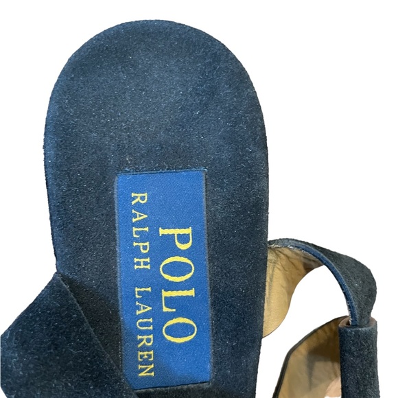 RALPH LAUREN black SUEDE studded platforms! - Picture 6 of 6